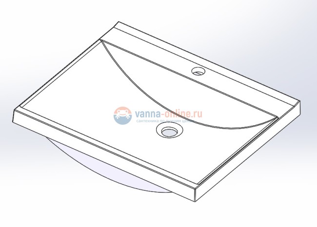 Раковина Aquanet Нота New 00204096, 100 смРаковина Aquanet Нота New 00204096, 100 см