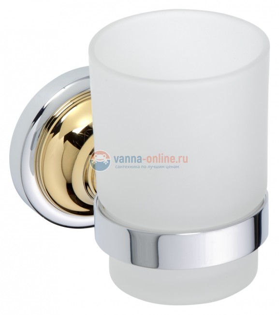 Стакан для зубных щеток Bemeta Retro 144210018 7 x 11.5 x 9.5 см, хром/золото Стакан для зубных щеток Bemeta Retro 144210018 7 x 11.5 x 9.5 см, хром/золото