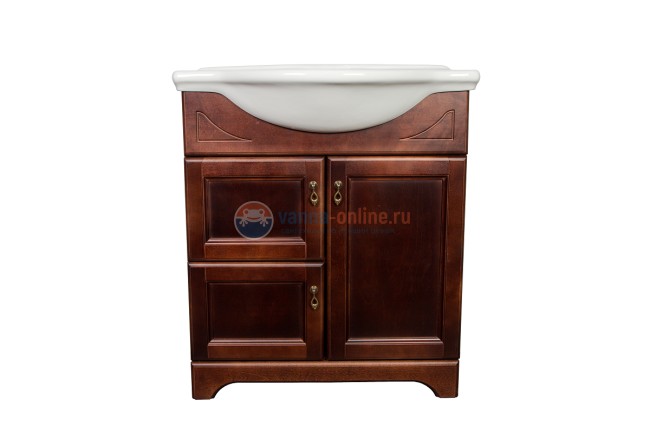 Тумба с раковиной Orange Классик 75 см, напольная, орех