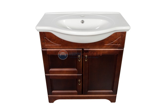 Тумба с раковиной Orange Классик 75 см, напольная, орех
