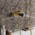 Смеситель для душа Paini Domus, матовое золото PVD
