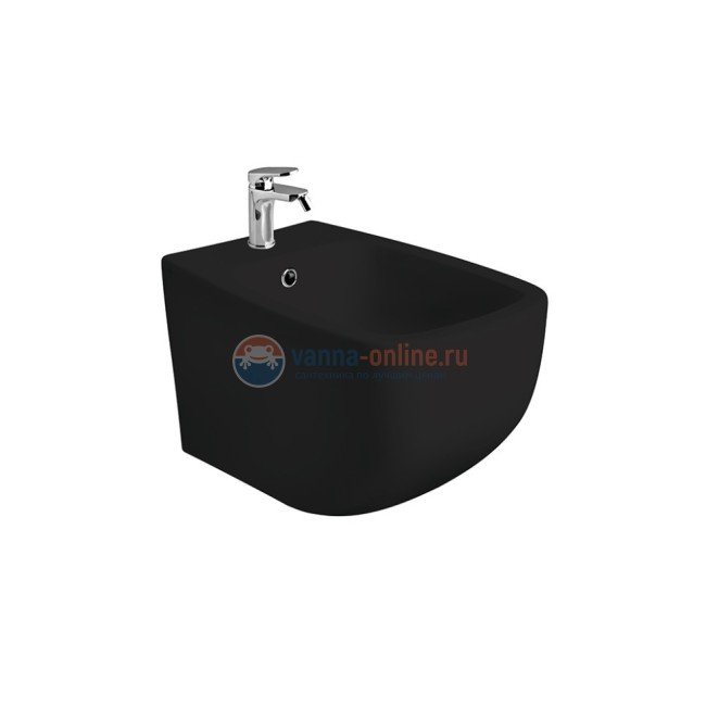 Биде подвесное 520х340мм. AXA White Jam, черный матовый