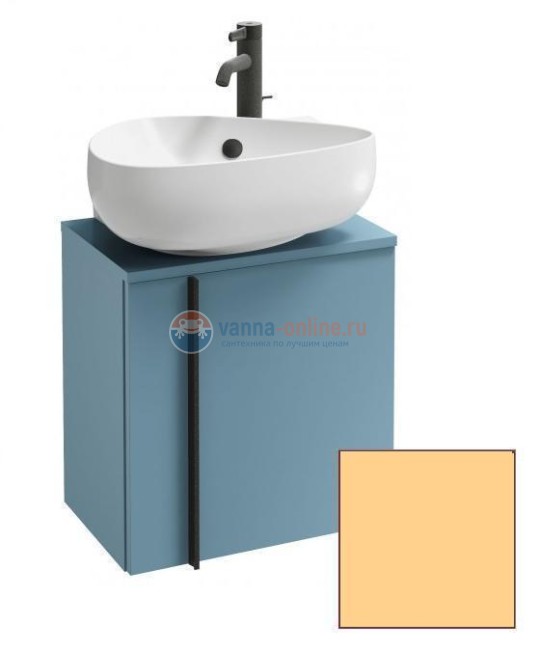 Тумба под раковину Jacob Delafon Nouvelle Vague 45 см, EB3045D-G60, цвет желтый глянцевый, правая