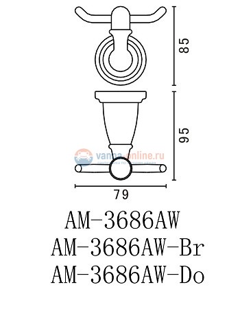 Крючок Art&Max Bianchi (Бьянки) AM-E-2601-Do, золото Крючок Art&Max Bianchi (Бьянки) AM-E-2601-Do, золото