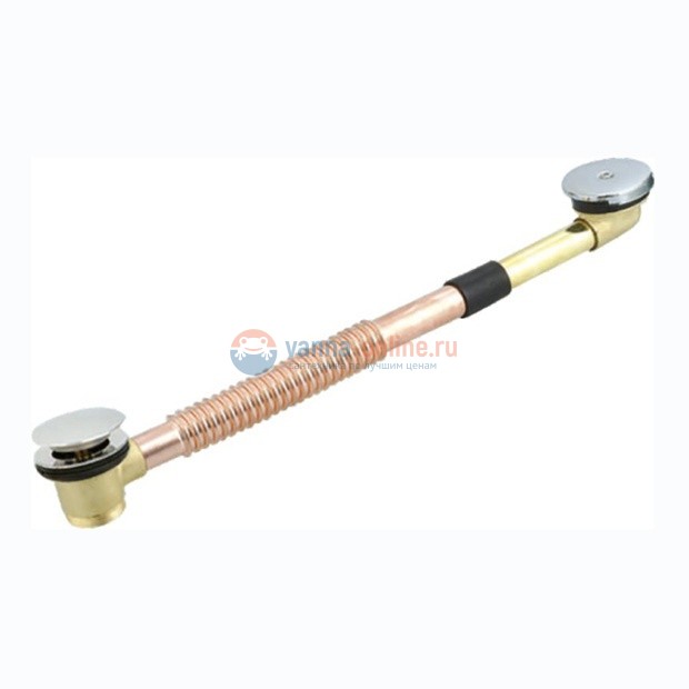 Слив-перелив Cezares для акриловой ванны медно-латунный CZR-STW1-03, золото