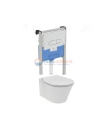 Инсталляция Ideal Standard ProSys R031001 с унитазом Connect Air AquaBlade E005401, сиденье микролифт, клавиша, комплект