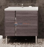 Тумба под раковину Акватон Стоун 1A228201SXC80 80 см подвесная, грецкий орех