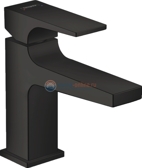 Смеситель Hansgrohe Metropol 32500670 для раковины, черный матовый Смеситель Hansgrohe Metropol 32500670 для раковины, черный матовый