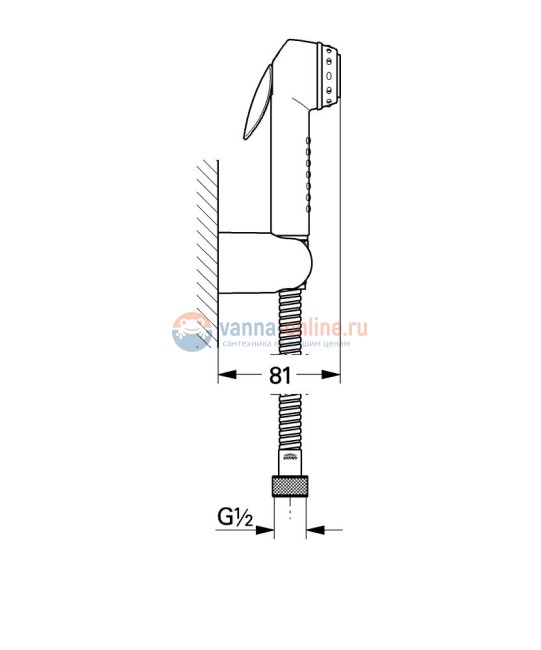Гигиенический душ Grohe Relexa Plus 27812 000 Гигиенический душ Grohe Relexa Plus 27812 000