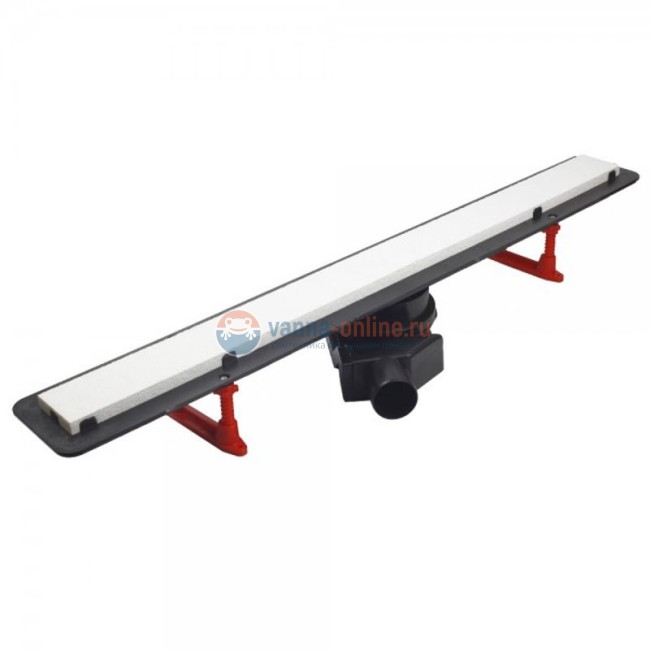 Душевой лоток Pestan Confluo Frameless Line 650, решетка - полая под плитку/хром матовый 13701231