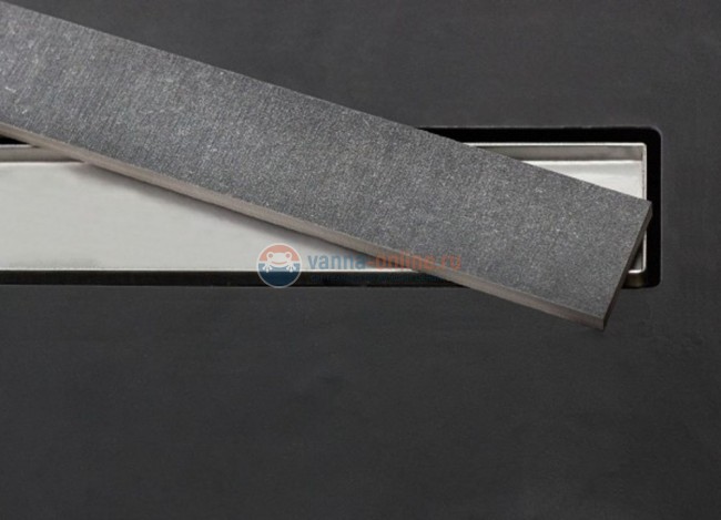 Душевой лоток Pestan Confluo Frameless Line 650, решетка - полая под плитку/хром матовый 13701231