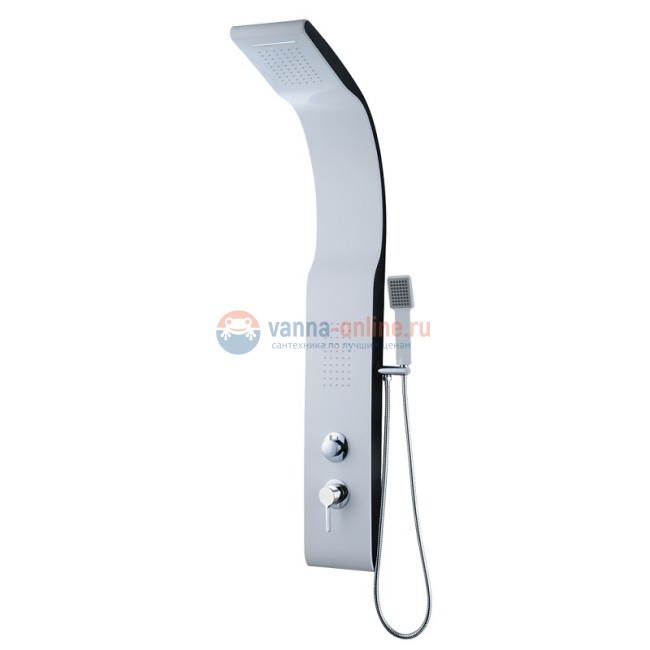 Душевая панель Black&White Stellar Wind W12, белая с черным