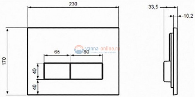 Кнопка смыва Ideal Standard W3708AA Кнопка смыва Ideal Standard W3708AA