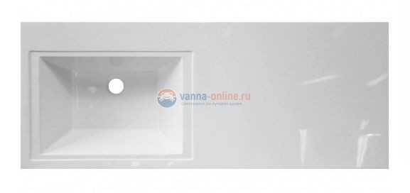 Раковина Эстет Даллас 120 ФР-00001490, левая с кронштейном, 120.2 х 48.2 х 14.5 см