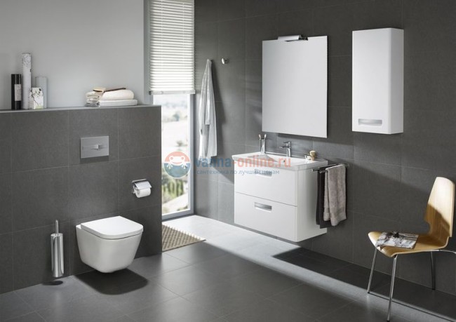 Тумба под раковину Roca The Gap 60 ZRU9302734, цвет белый матовый