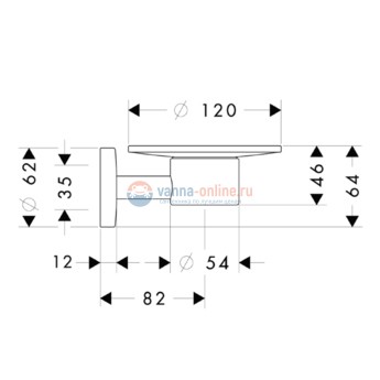 Мыльница Hansgrohe Logis 40515820, шлифованный никель Мыльница Hansgrohe Logis 40515820, шлифованный никель