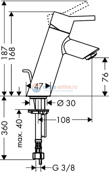 Комплект смесителей Hansgrohe Talis S2 32440000+32040000,