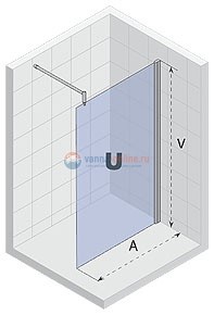 Душевая шторка Riho Fjord F-400 GFB0109800 160 х 200 см