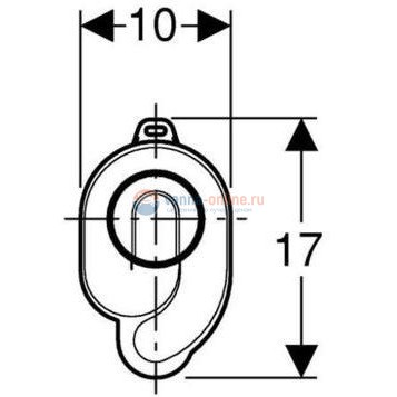 Сифон для писсуара Geberit Uniflex 152.950.11.1