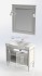 Тумба под раковину Aquanet Паола N 90 00186121, цвет белый патина-серебро