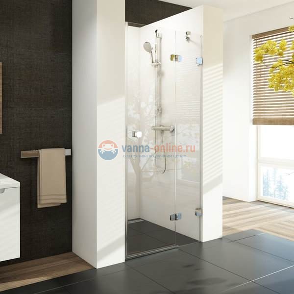 Душевая дверь в нишу Ravak Brilliant BSD2-100 A-L/R, хром/транспарент Душевая дверь в нишу Ravak Brilliant BSD2-100 A-L/R, хром/транспарент