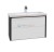 Тумба под раковину Roca Ronda 60 см ZRU9302963 подвесной, цвет белый глянцевый, антрацит  (ZRU9302963)