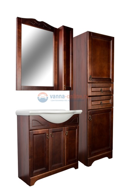 Шкаф-пенал Orange Классик 40 см, напольный, орех