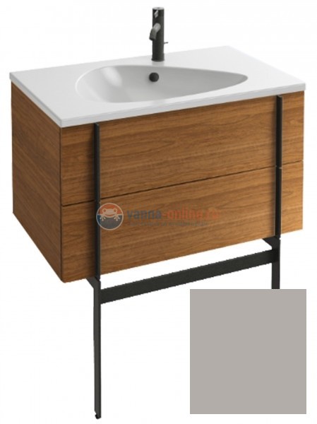 Тумба под раковину Jacob Delafon Nouvelle Vague 80 EB3030-M77, цвет - пепельный матовый