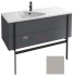 Тумба под раковину Jacob Delafon Nouvelle Vague 120 EB3036-S21, 3 ящика, цвет - серый титан сатин