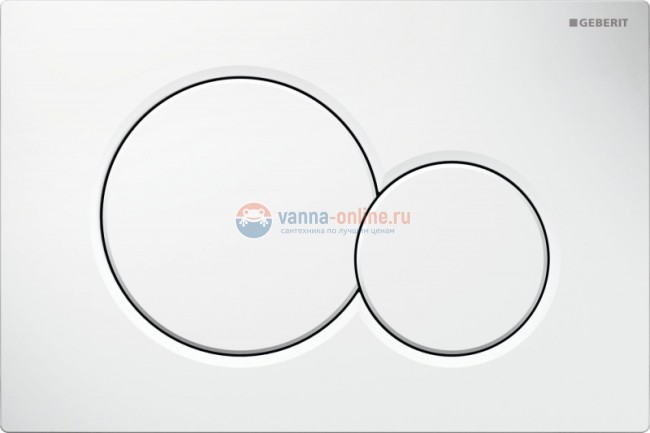 Кнопка смыва Geberit Sigma Type 01 115.770.11.5 белая, пластик