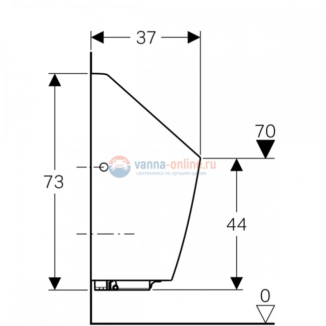 Писсуар Geberit Selva 116.085.00.1, для встроенного управления Писсуар Geberit Selva 116.085.00.1, для встроенного управления