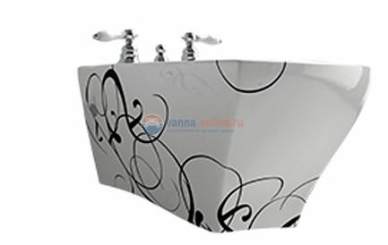 Биде ArtCeram Jazz JZB001 01;50  bia/nero подвесное