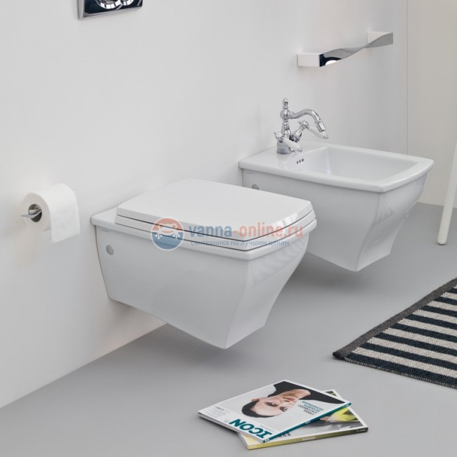 Биде ArtCeram Jazz JZB001 01;50  bia/nero подвесное