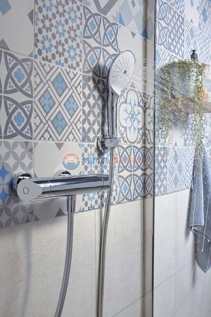 Смеситель Jacob Delafon Villette E23720-CP для душа, термостатический, хром