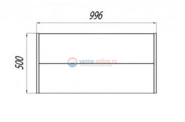 Модуль под раковину Акватон Брук 100, 1A202101BCDF0 два ящика, дуб феррара