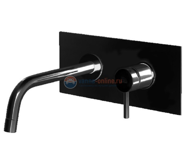 Смеситель Paffoni Light LIG101NO/M для раковины встраиваемый, цвет черный матовый Смеситель Paffoni Light LIG101NO/M для раковины встраиваемый, цвет черный матовый