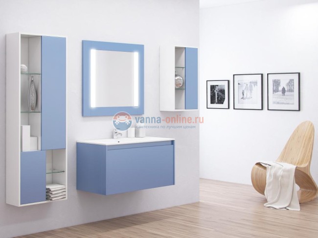 Тумба с раковиной Sanvit Флай 75 kfly2075 с 2 ящиками