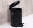 Ведро для мусора WasserKRAFT 635 Black, с педалью, 5 л, цвет - черный Ведро для мусора WasserKRAFT 635 Black, с педалью, 5 л, цвет - черный