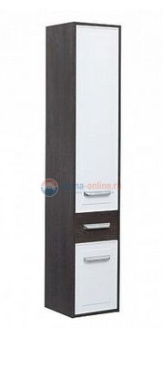 Пенал Aquanet Остин 00200920 35 см напольный/подвесной, цвет дуб кантербери/белый