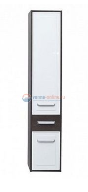 Пенал Aquanet Остин 00200920 35 см напольный/подвесной, цвет дуб кантербери/белый