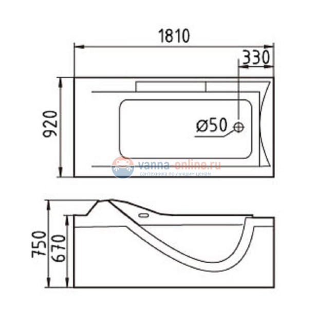 Ванна гидромассажная акриловая Gemy G9055 K R/L, 181 х 92 см Ванна гидромассажная акриловая Gemy G9055 K R/L, 181 х 92 см