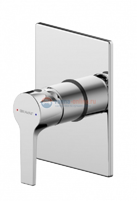 Смеситель Bravat Prolate PB85179C-A-RUS для душа 1-х функциональный (внешняя часть)