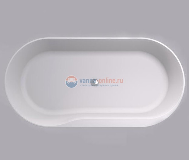 Ванна каменная Roca Raina 159 х 79 см 248466000, литой мрамор Stonex, овальная, белая Ванна каменная Roca Raina 159 х 79 см 248466000, литой мрамор Stonex, овальная, белая