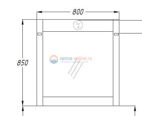 Зеркало Лаварро 80 Opadiris Венге Зеркало Лаварро 80 Opadiris Венге