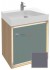 Тумба под раковину Jacob Delafon Rythmik Pure 65 см EB1770-G1F, цвет насыщенный серый глянцевый