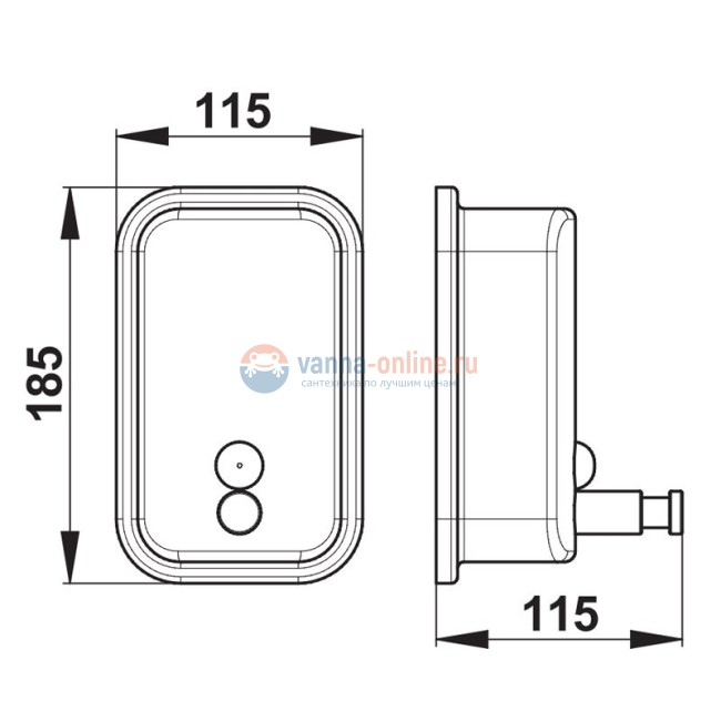 Дозатор жидкого мыла Presto 60632