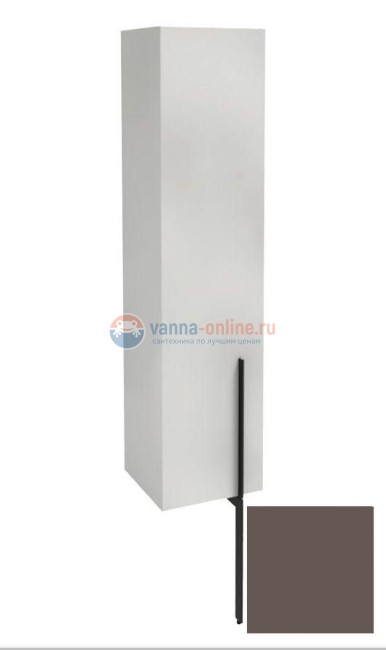 Пенал Jacob Delafon Nouvelle Vague 35 см, EB3047G-S32, цвет светло-коричневый сатин, левая