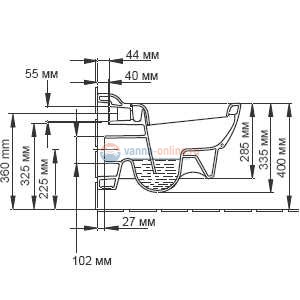 Подвесной унитаз Jacob Delafon Ove E1585-00 в комплекте с сиденьем E70005 SoftClose