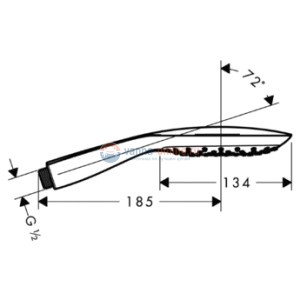 Душевая лейка Hansgrohe PuraVida 150 AIR 3 iet 28557400