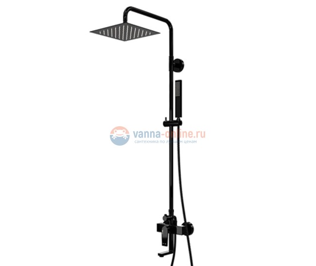 Душевая система WasserKRAFT Glan A16701, PVD-покрытие 'черный глянец' Душевая система WasserKRAFT Glan A16701, PVD-покрытие 'черный глянец'